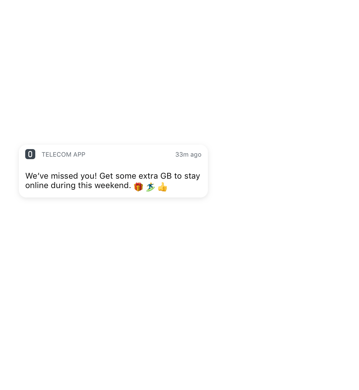 Personalized push notifications